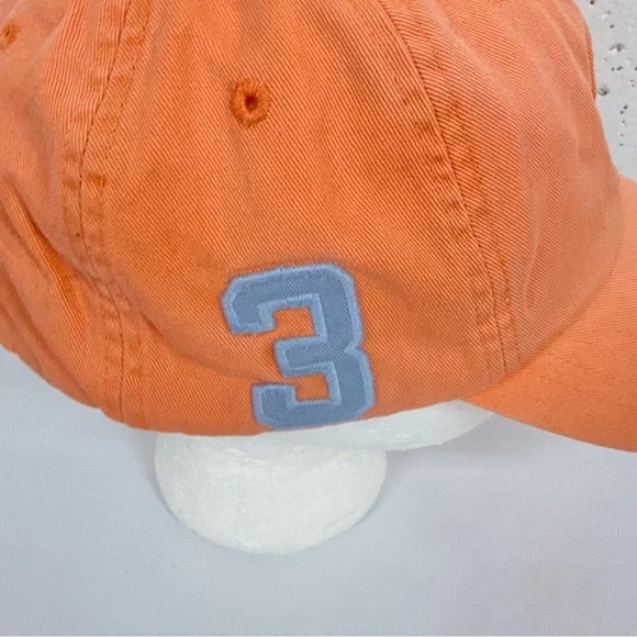 POLO Ralph Lauren Orange 100% Cotton Adjustable Hat Cap - Picture 7 of 14